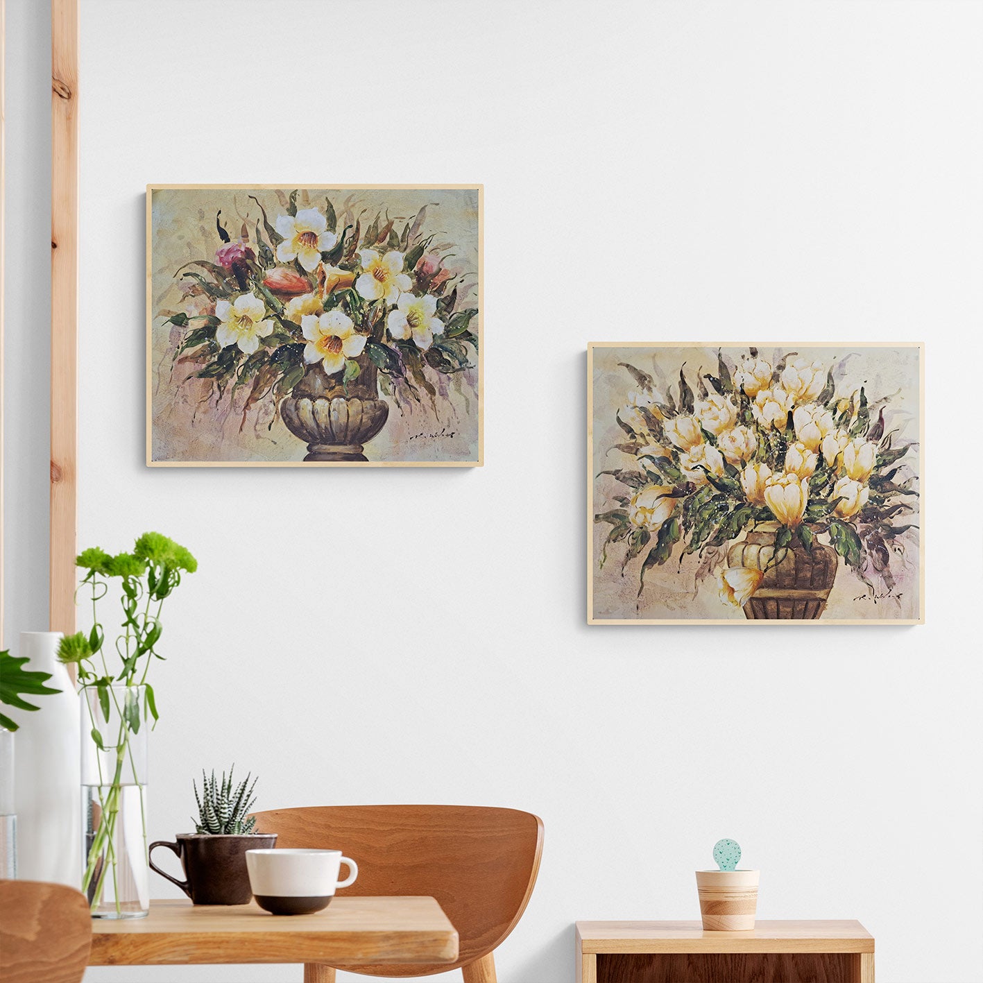 Cuadro Flores Esplendor  60x50 cm [2 piezas]