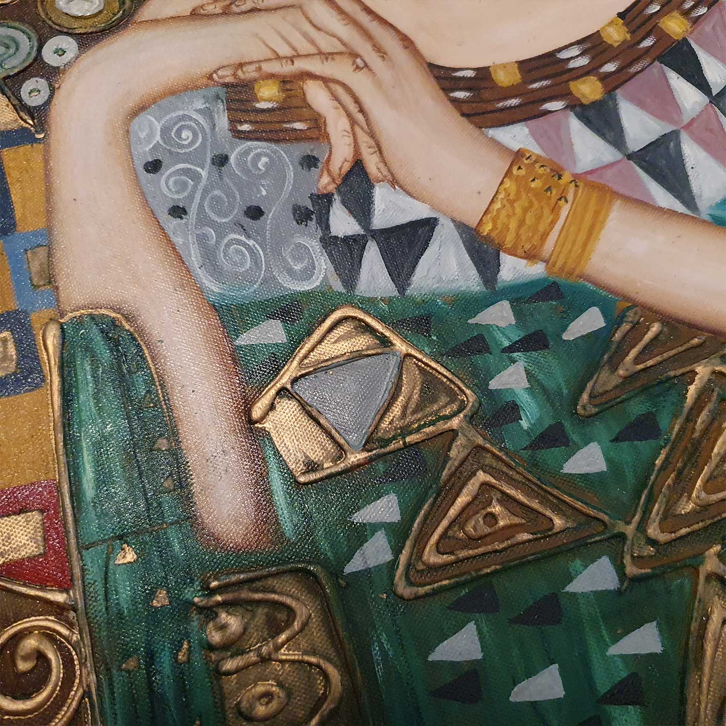 Cuadro Gustav Klimt Mujer 60x90 cm Texturas