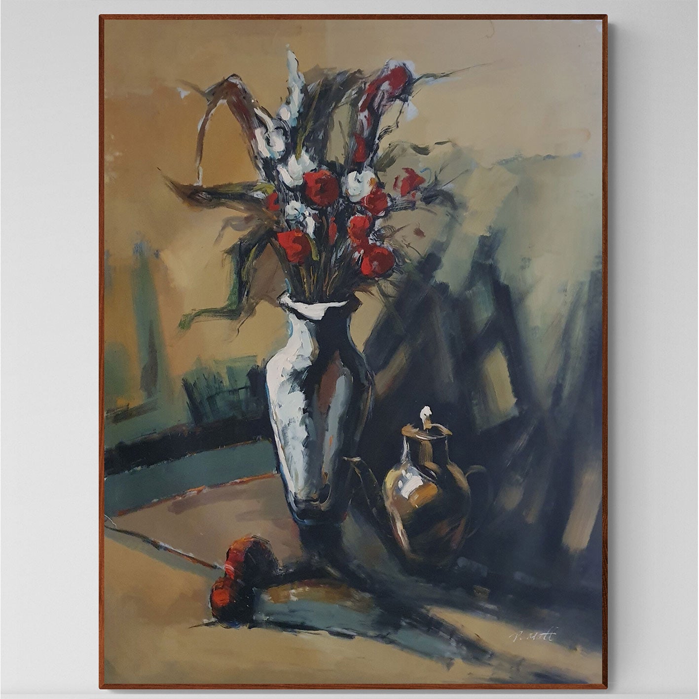 Cuadro Jarrón Ramito  90x120 cm