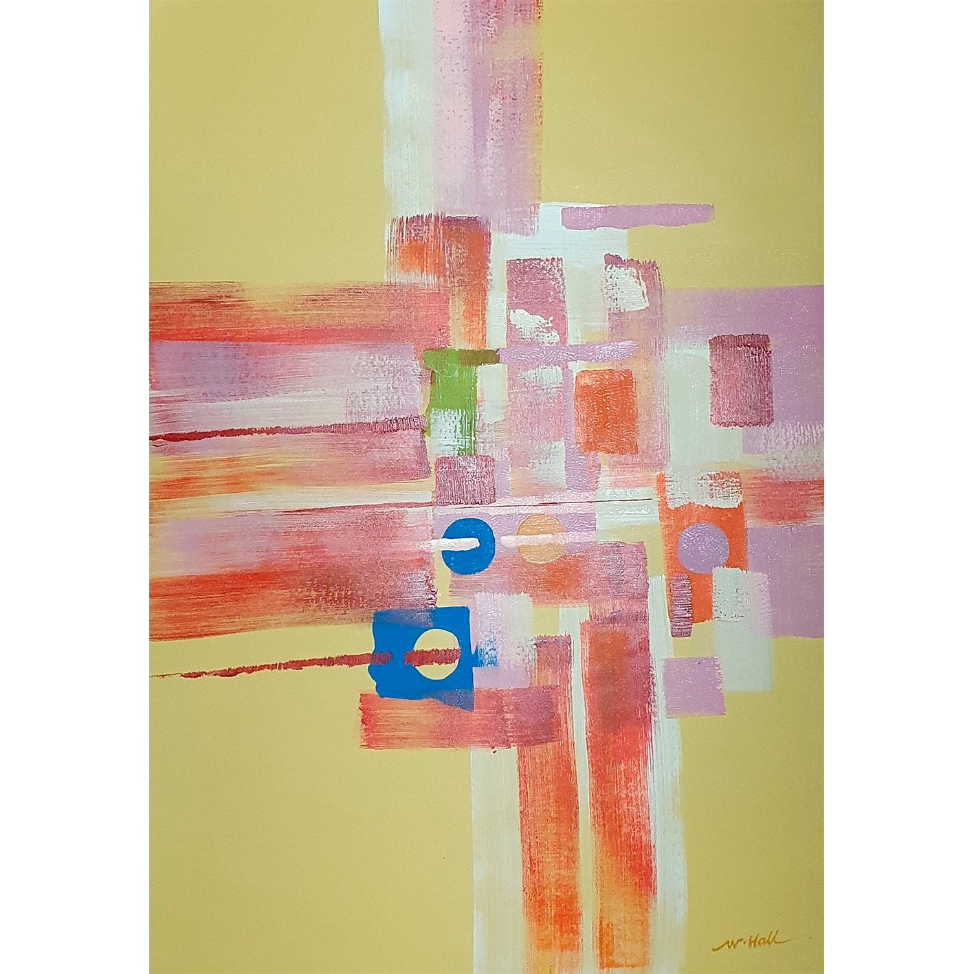 Cuadro Abstracto Vasos 60x90 cm