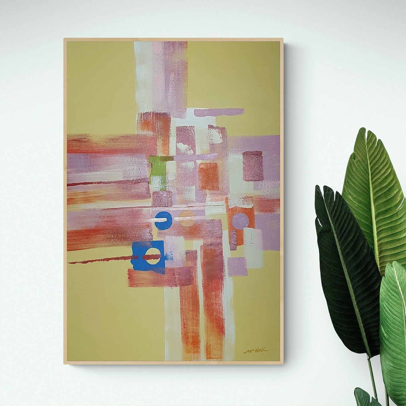 Cuadro Abstracto Vasos 60x90 cm