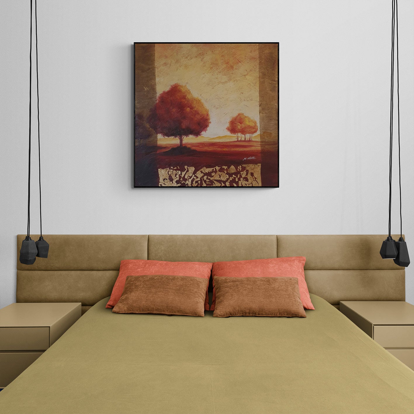 Cuadro Arbol Solitario 100x100 cm