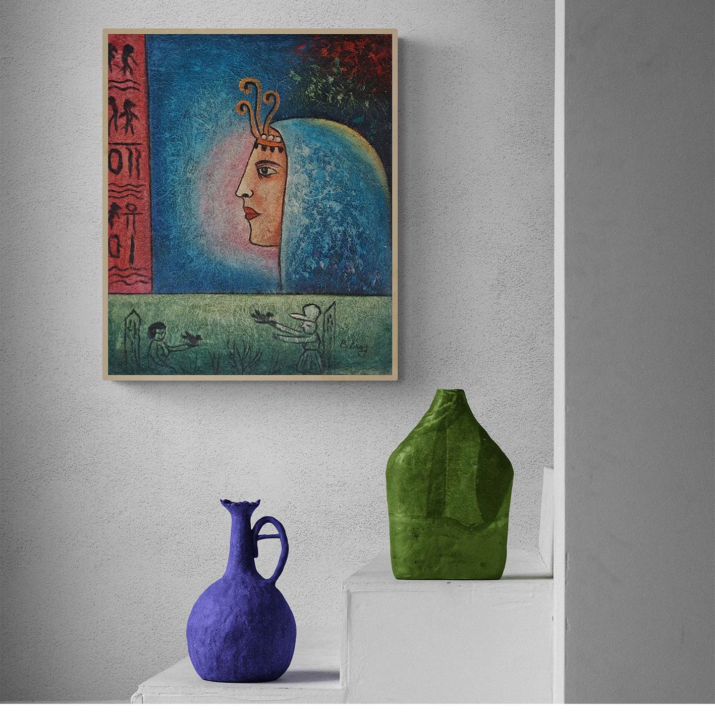 Cuadro Arte Egipcio 50x60 cm