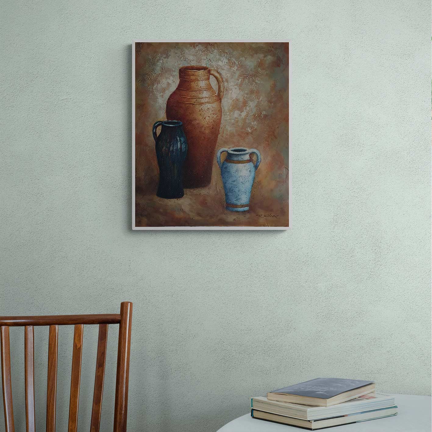 Cuadro Bodegon Anforas IV  50x60 cm