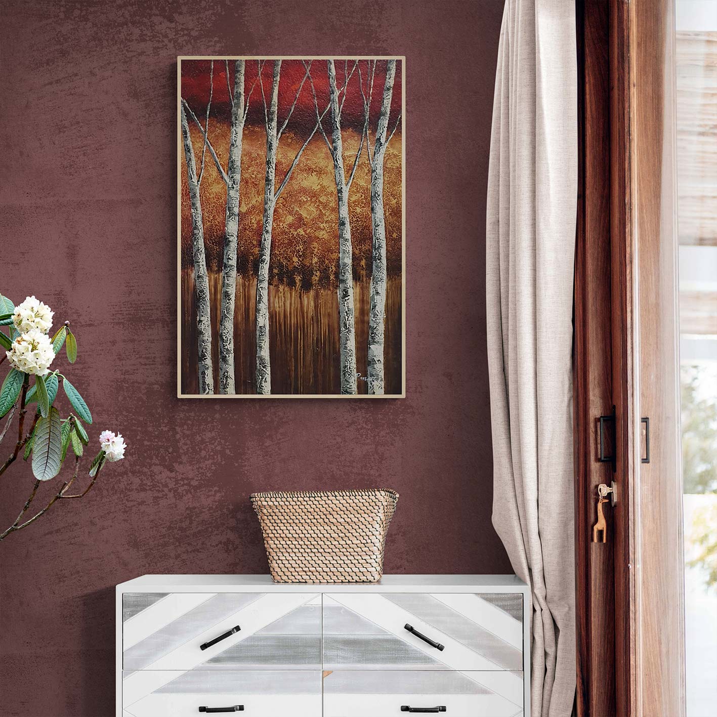 Cuadro Bosque arboles  60x90 cm