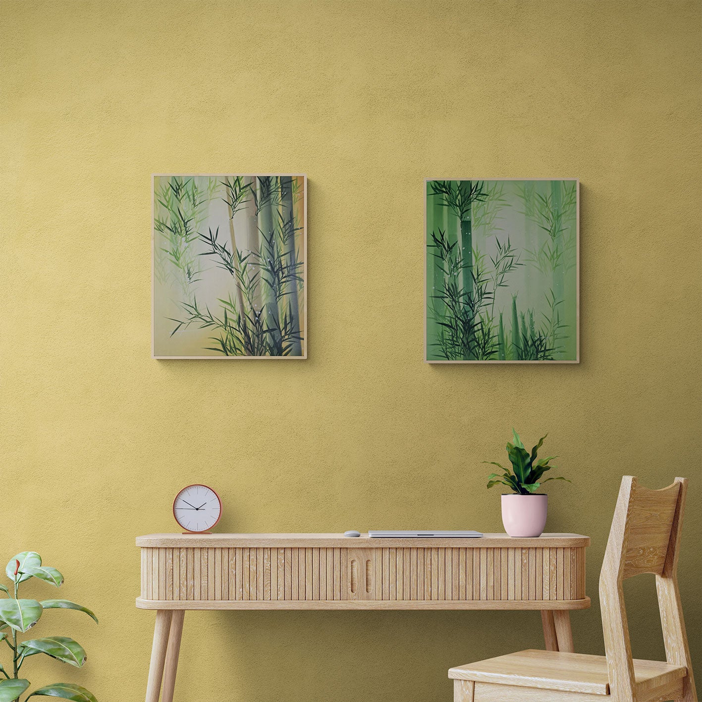 Cuadro Diptico Bambu  50x60 cm [2 piezas]