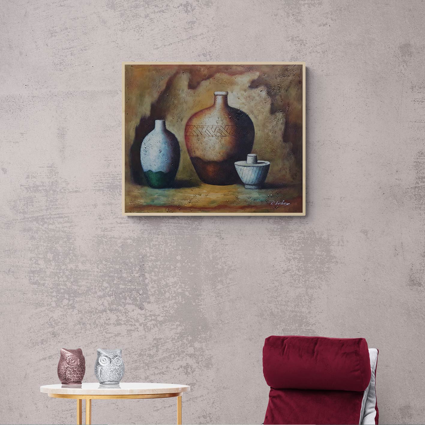 Cuadro Bodegon Decorativo  60x50 cm