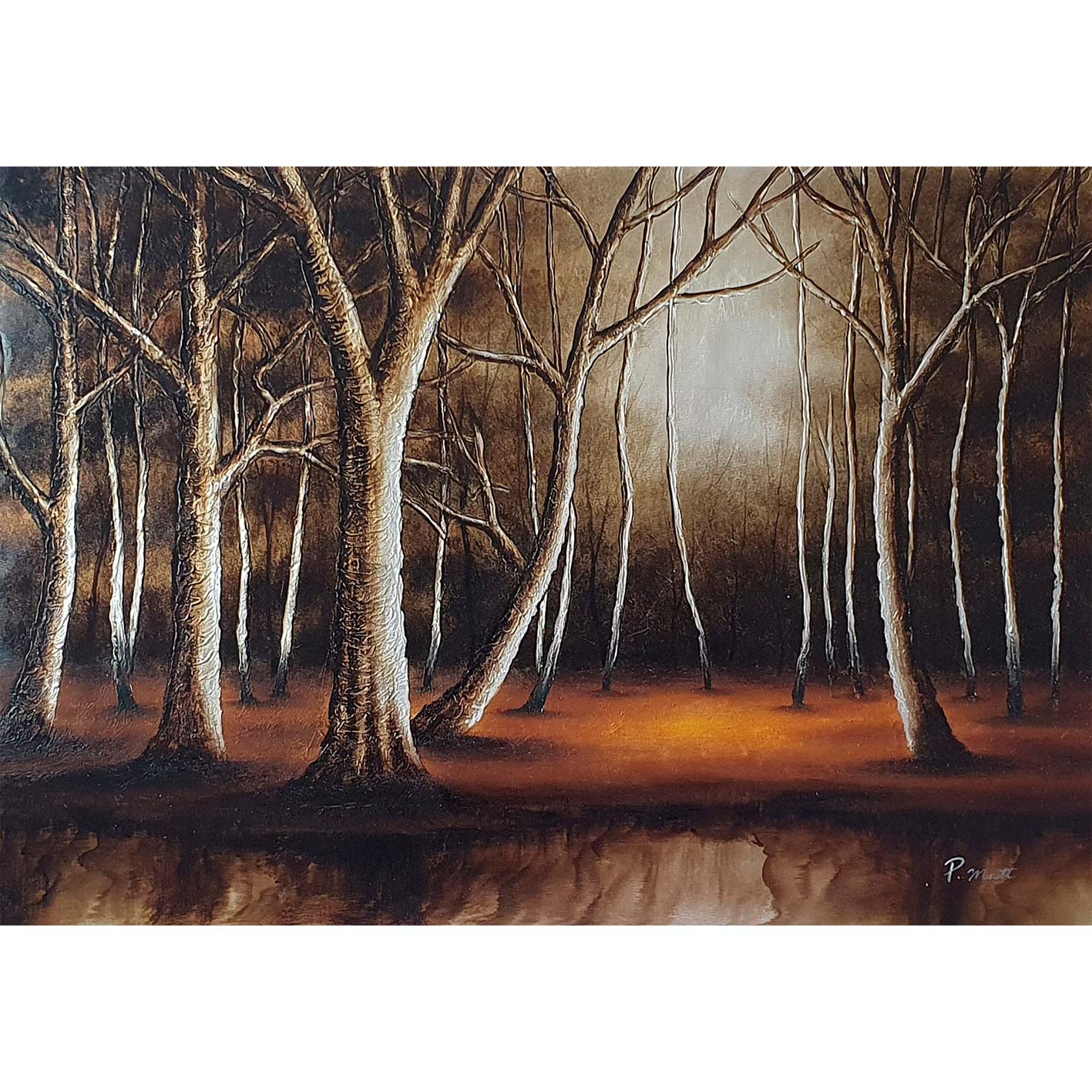 Cuadro Bosque Oros 90x60 cm