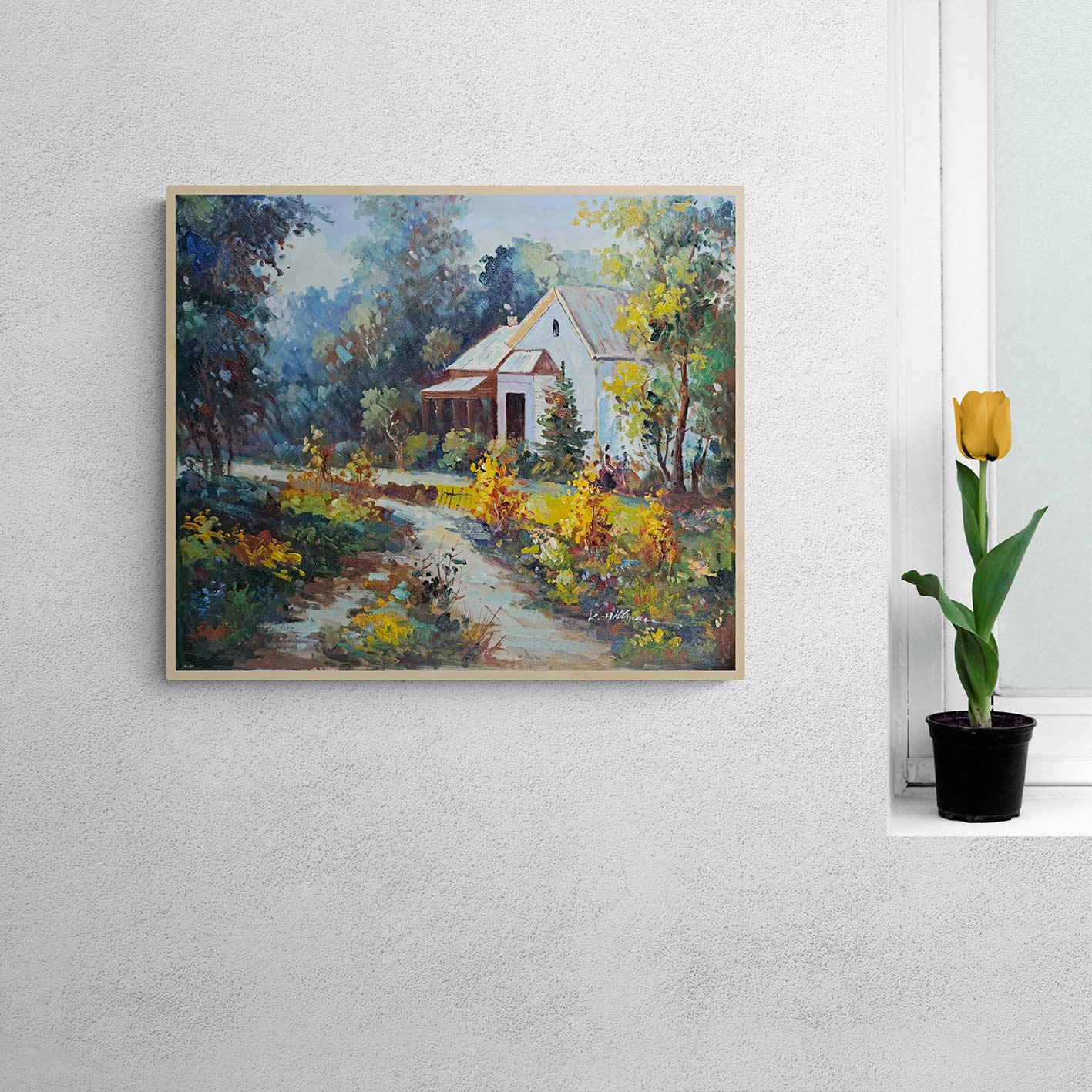 Cuadro Camino Casa 60x50 cm
