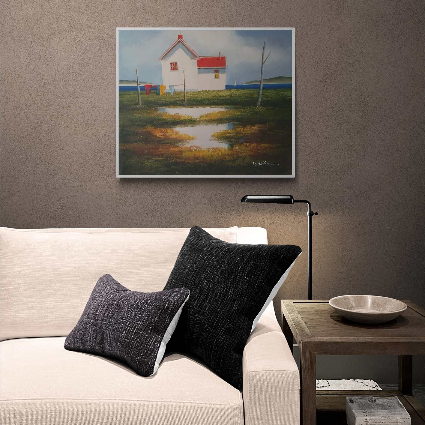 Cuadro Casa Tendedero 60x50 cm