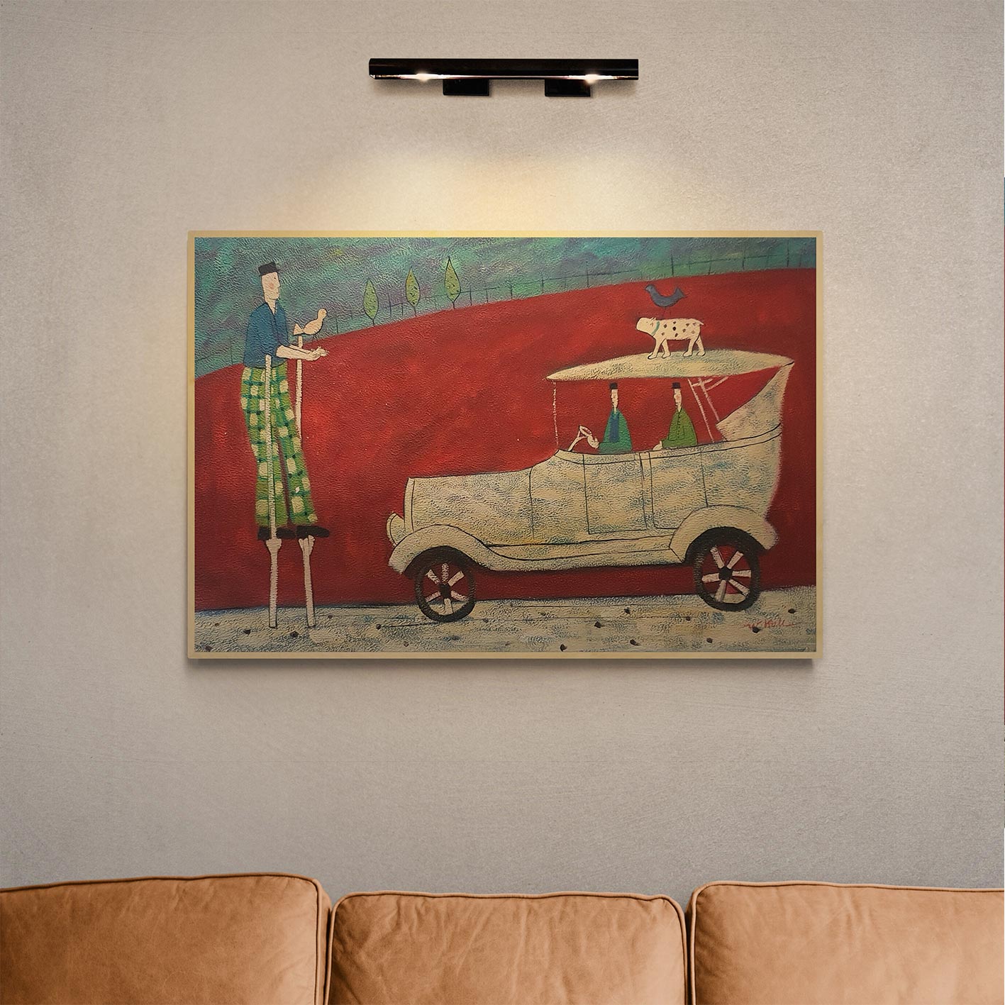 Cuadro Coche Color 90x60 cm