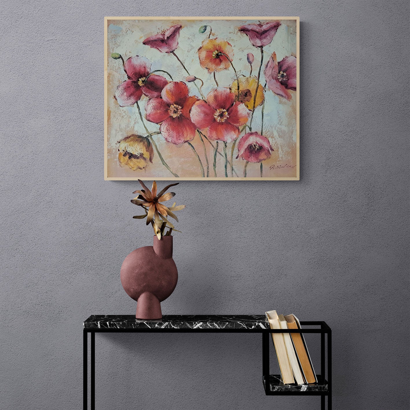 Cuadro Color Flor 60x50 cm