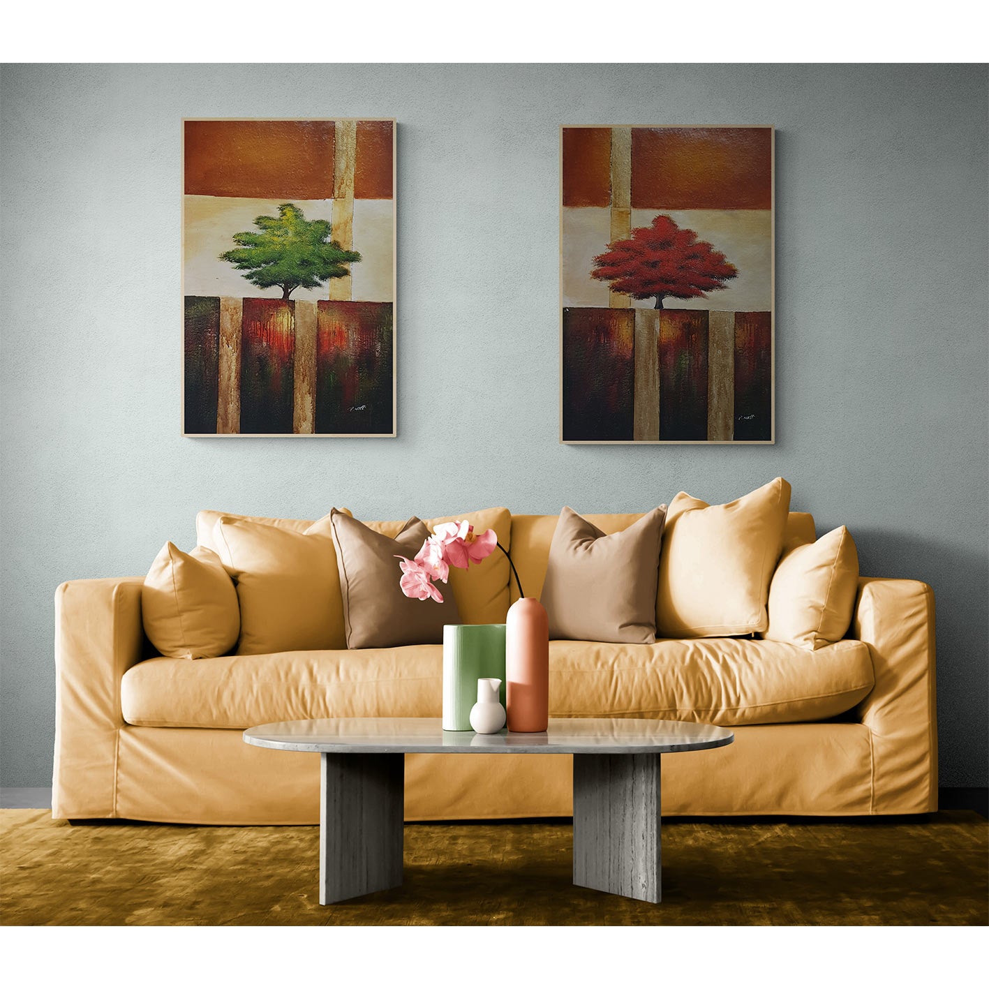 Cuadro Diptico Arboleda  60x90 cm [2 piezas]