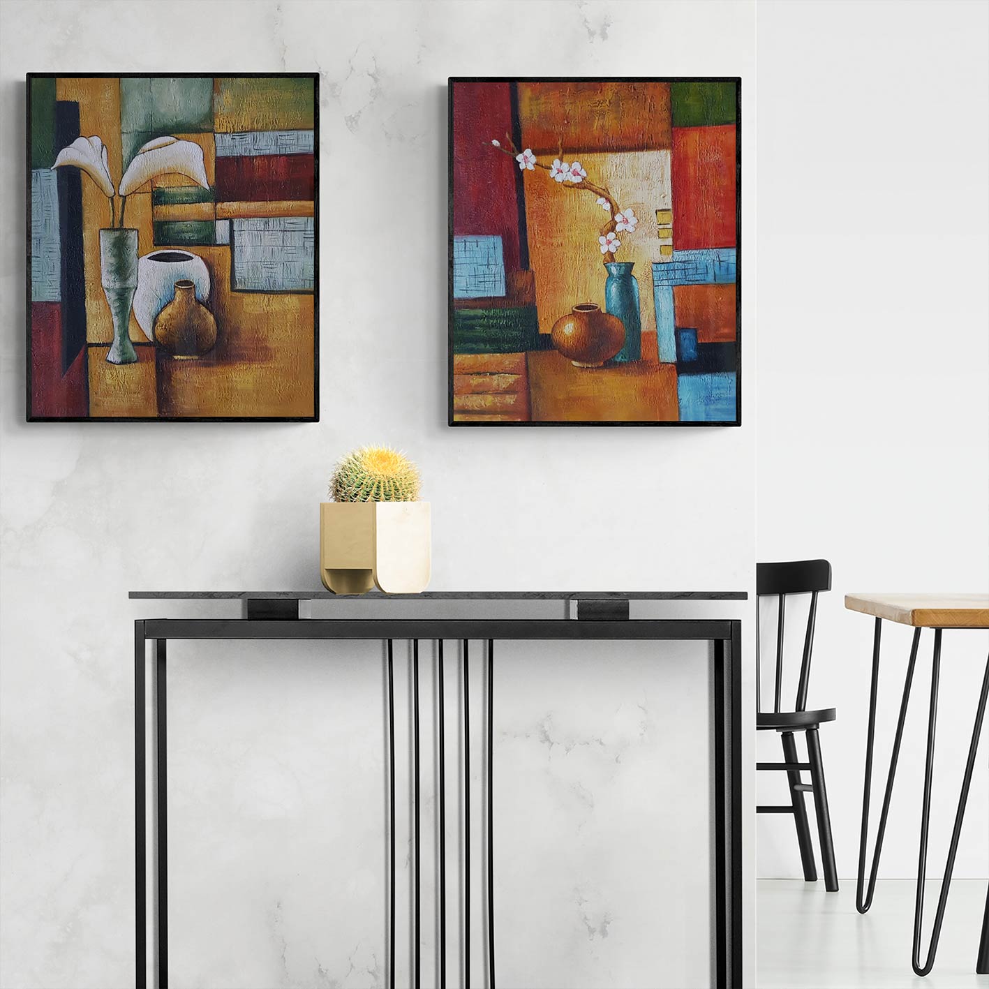 Cuadro Diptico Ausencia  50x60 cm [2 piezas]