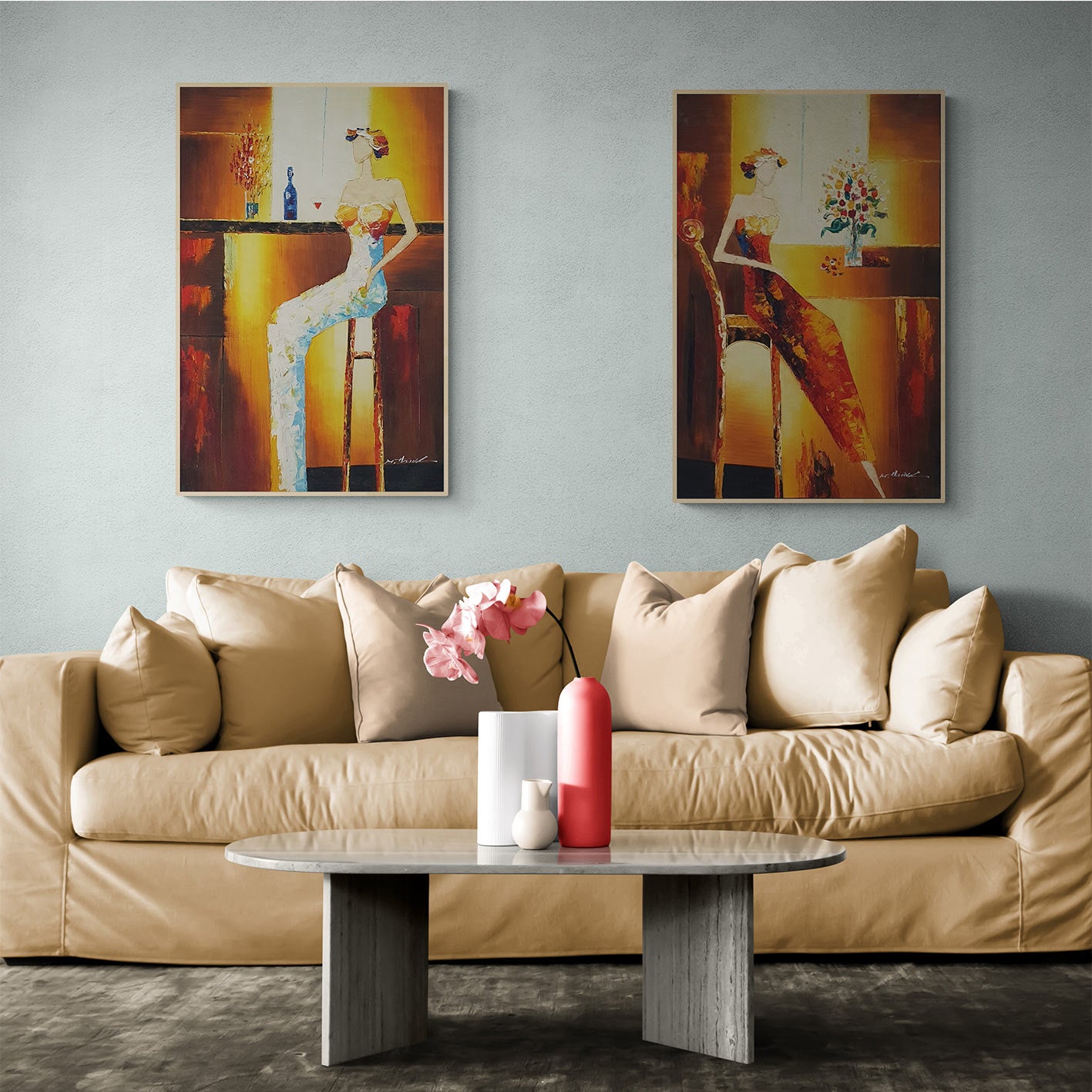 Cuadro Diptico Bar II  60x90 cm [2 piezas]