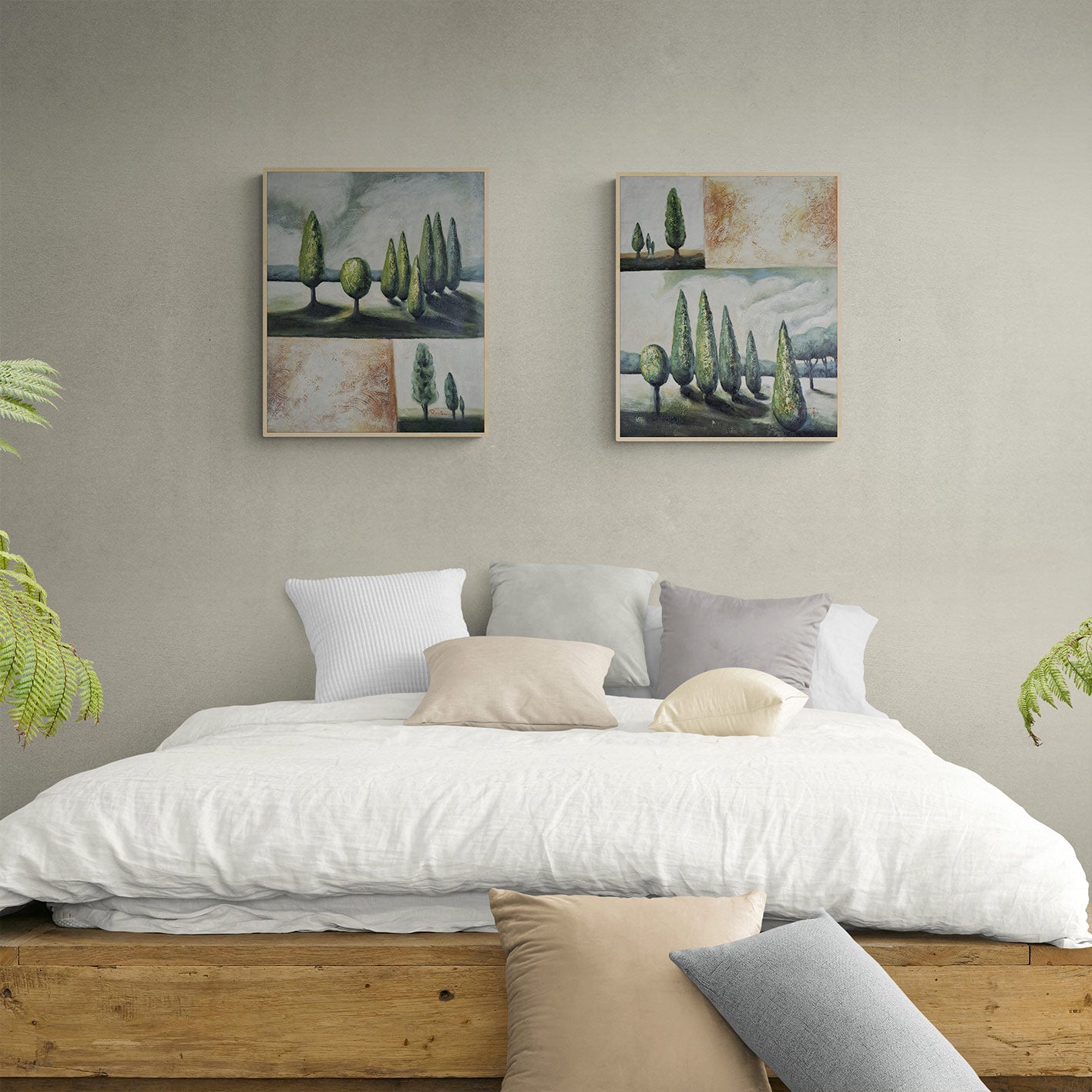 Cuadro Diptico Paisaje Rumbo  50X60 cm [2 piezas]