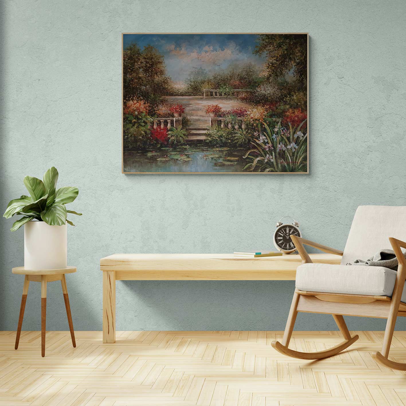 Cuadro Estanque Nenufares 120x90 cm