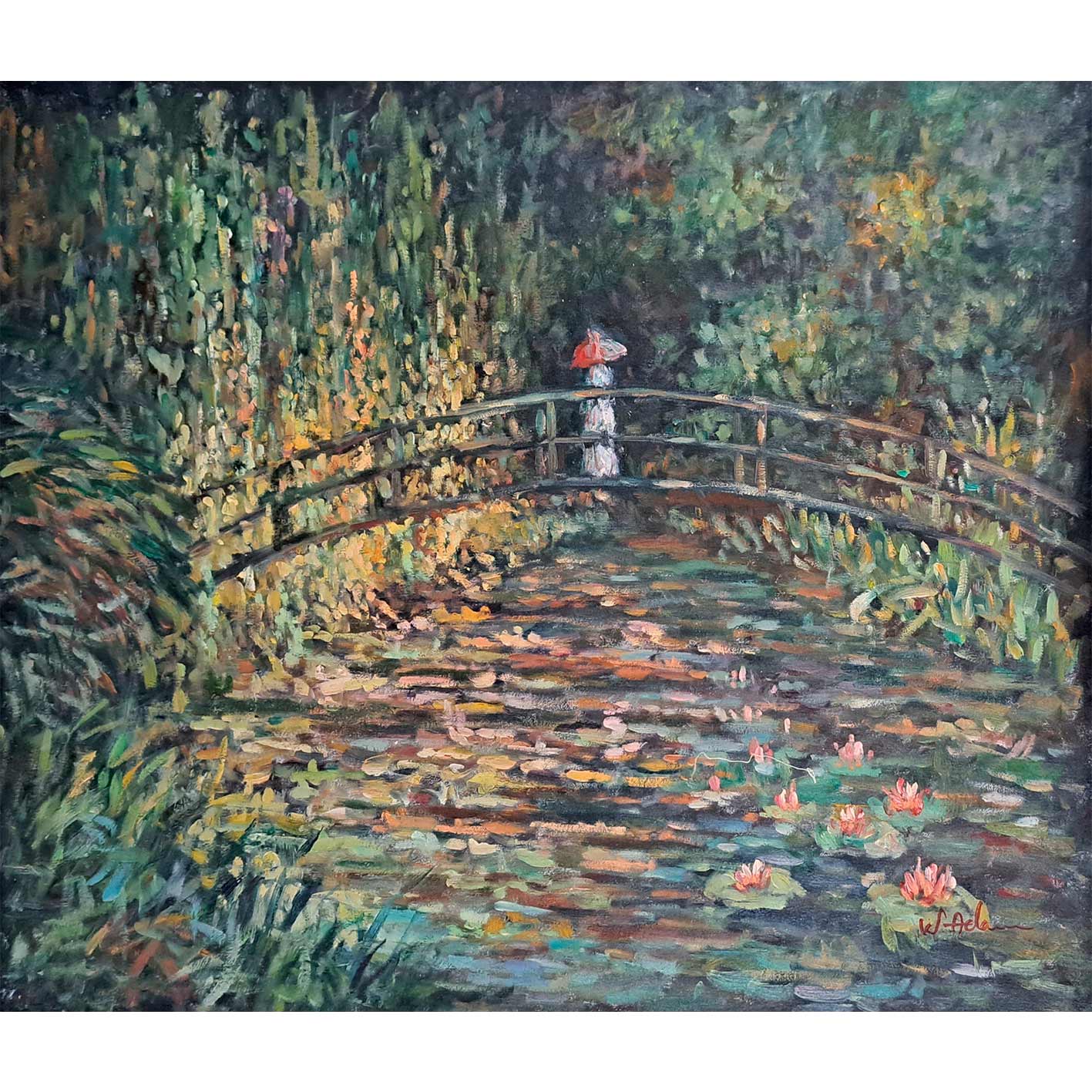Cuadro Estanque Ninfea Monet 60x50 cm