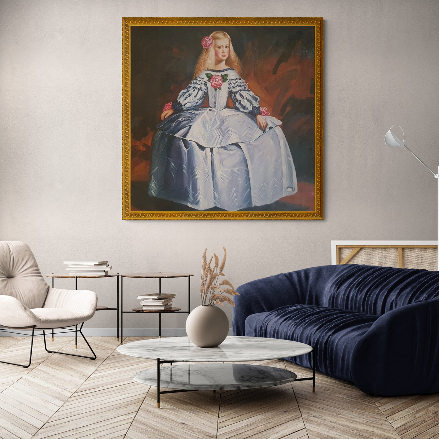 Cuadro Menina 130x130 cm