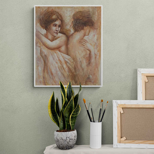 Cuadro Mujeres Sabanas 50x60 cm