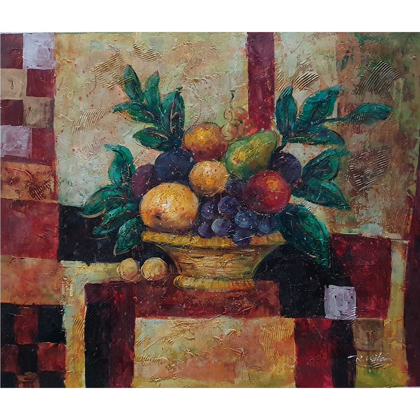 Cuadro Bodegon Adorno  60x50 cm