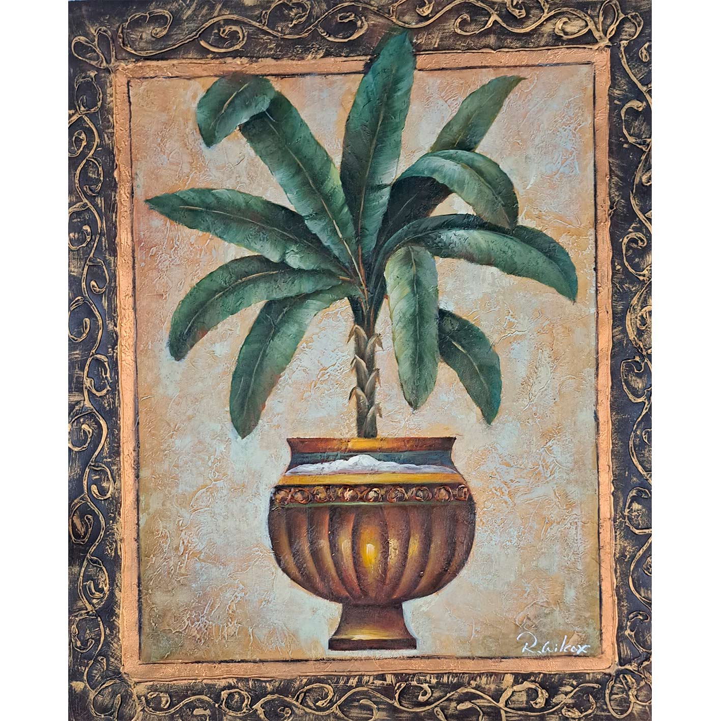 Cuadro Palmera Decorativa 50x60 cm