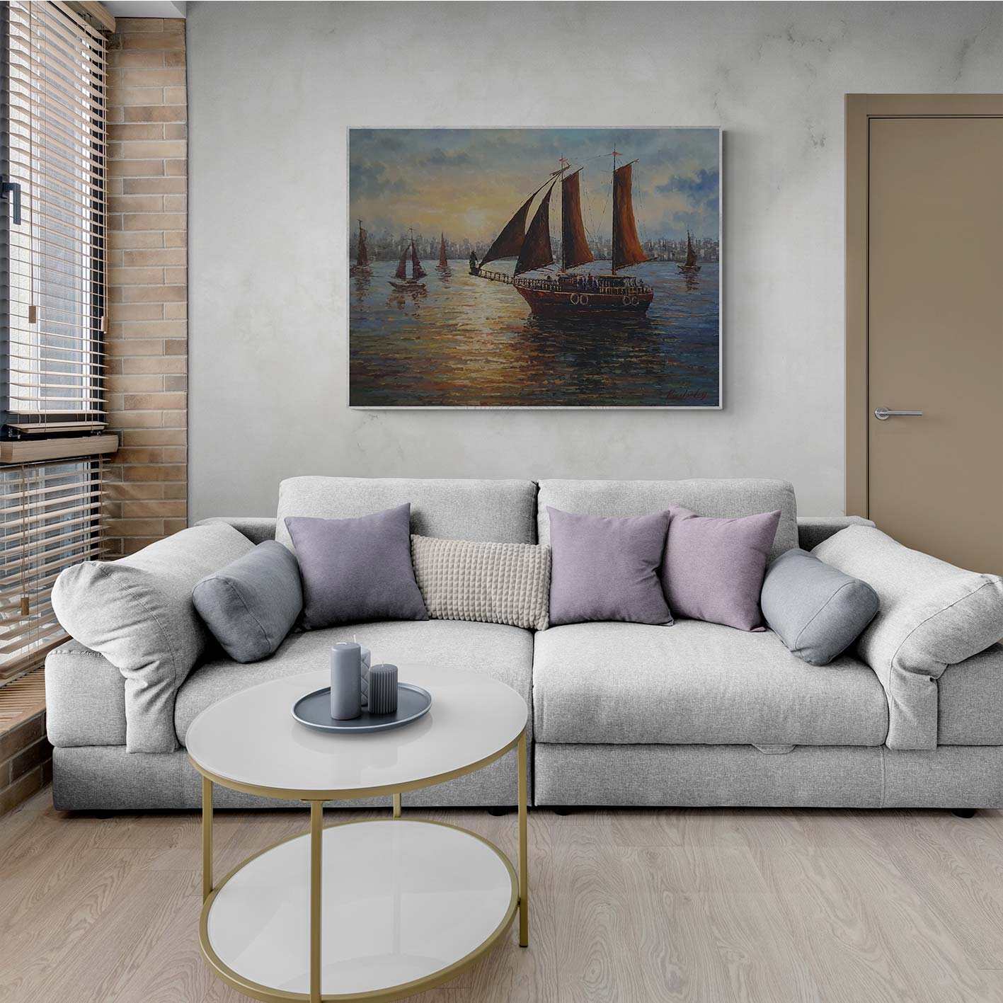 Cuadro Barco Grandeza  120x90 cm