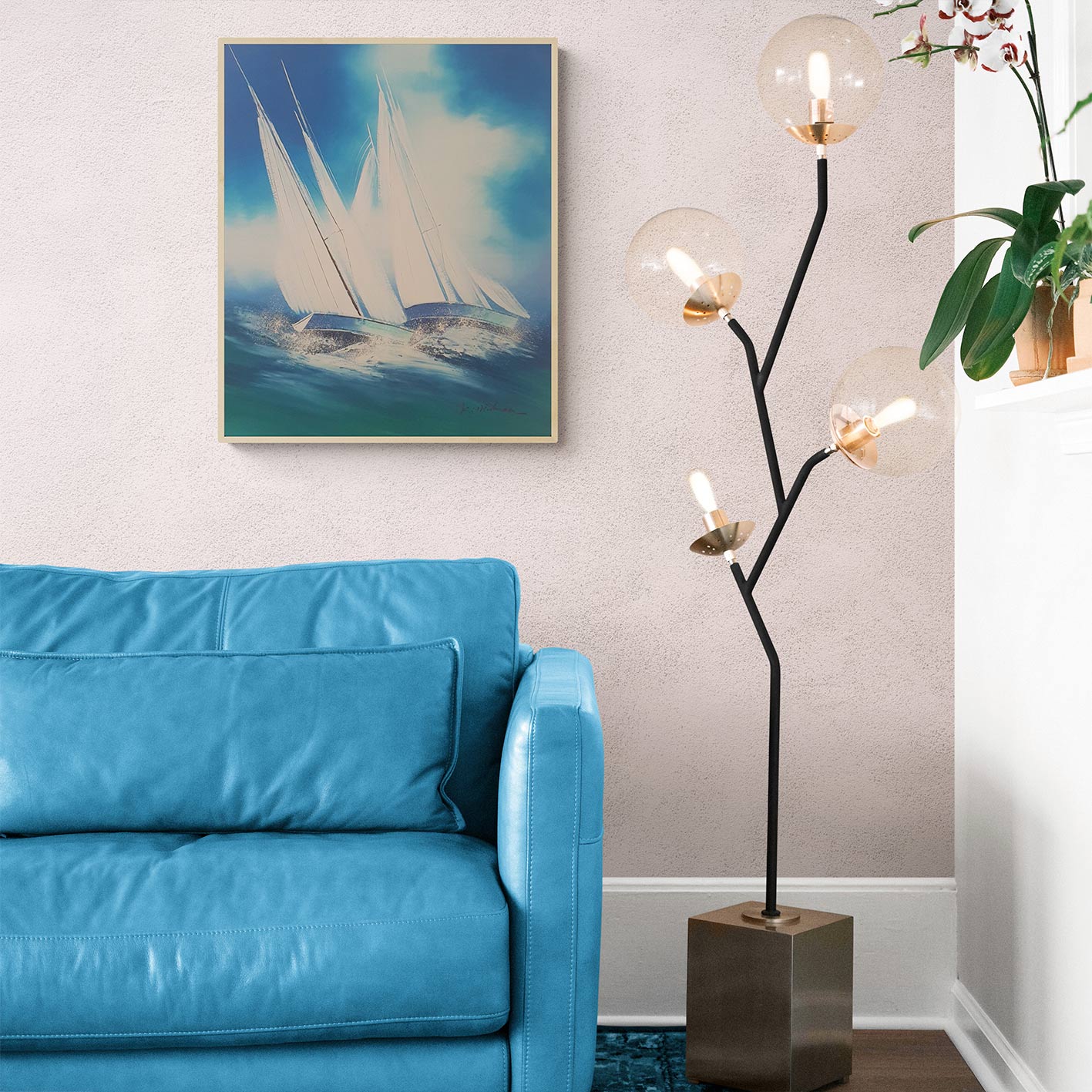 Cuadro Barco Vela  50x60 cm