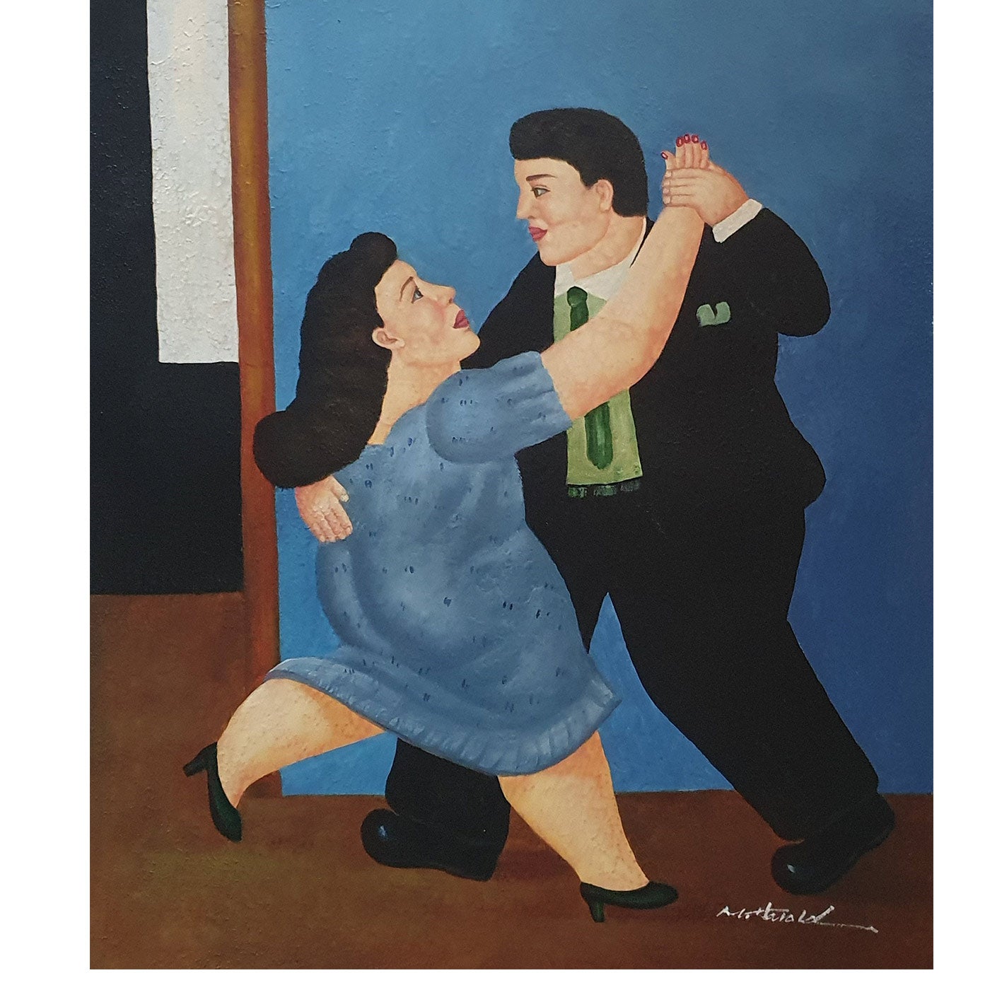 Cuadro Botero Baile II 50x60 cm
