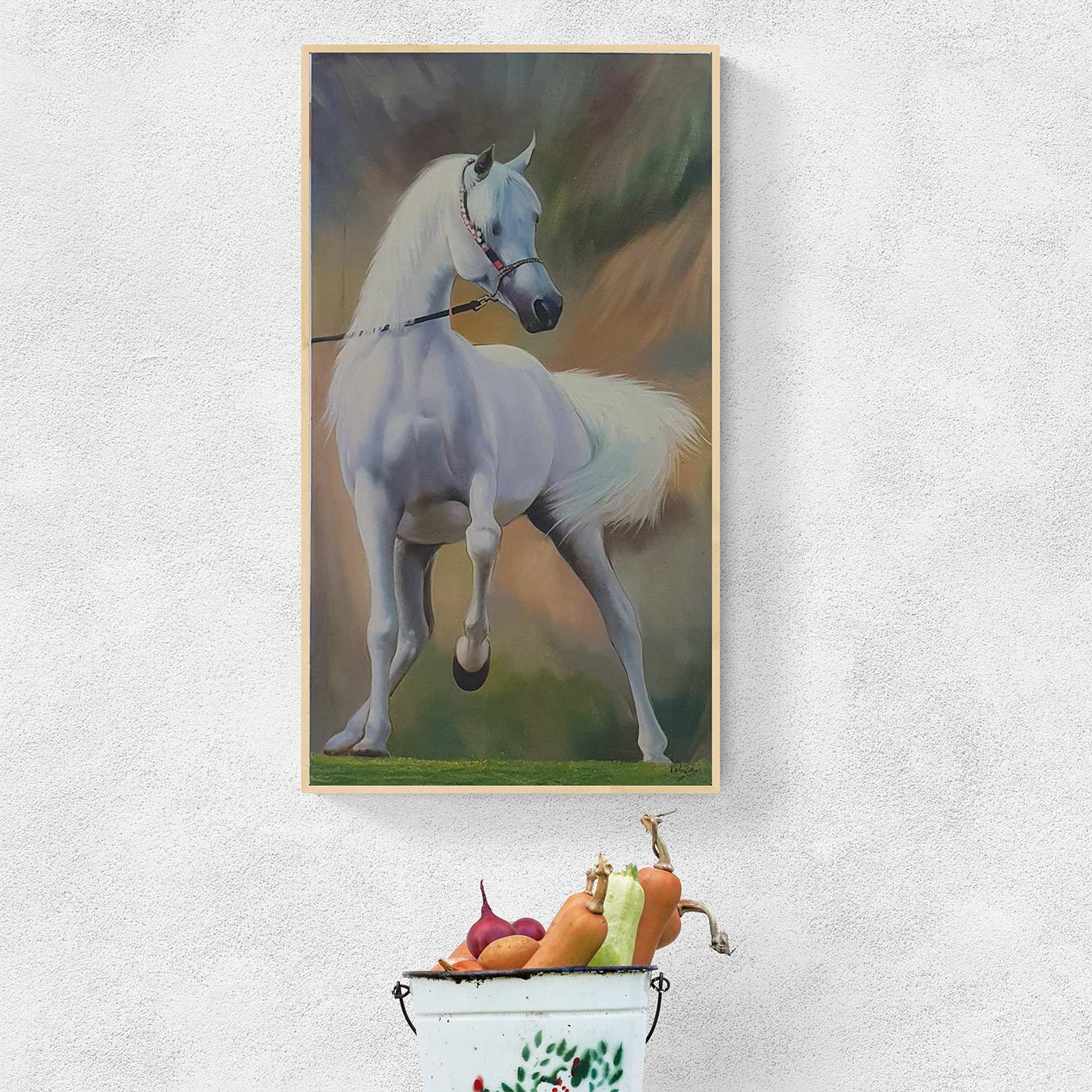Cuadro Caballo Arabe 50x90 cm