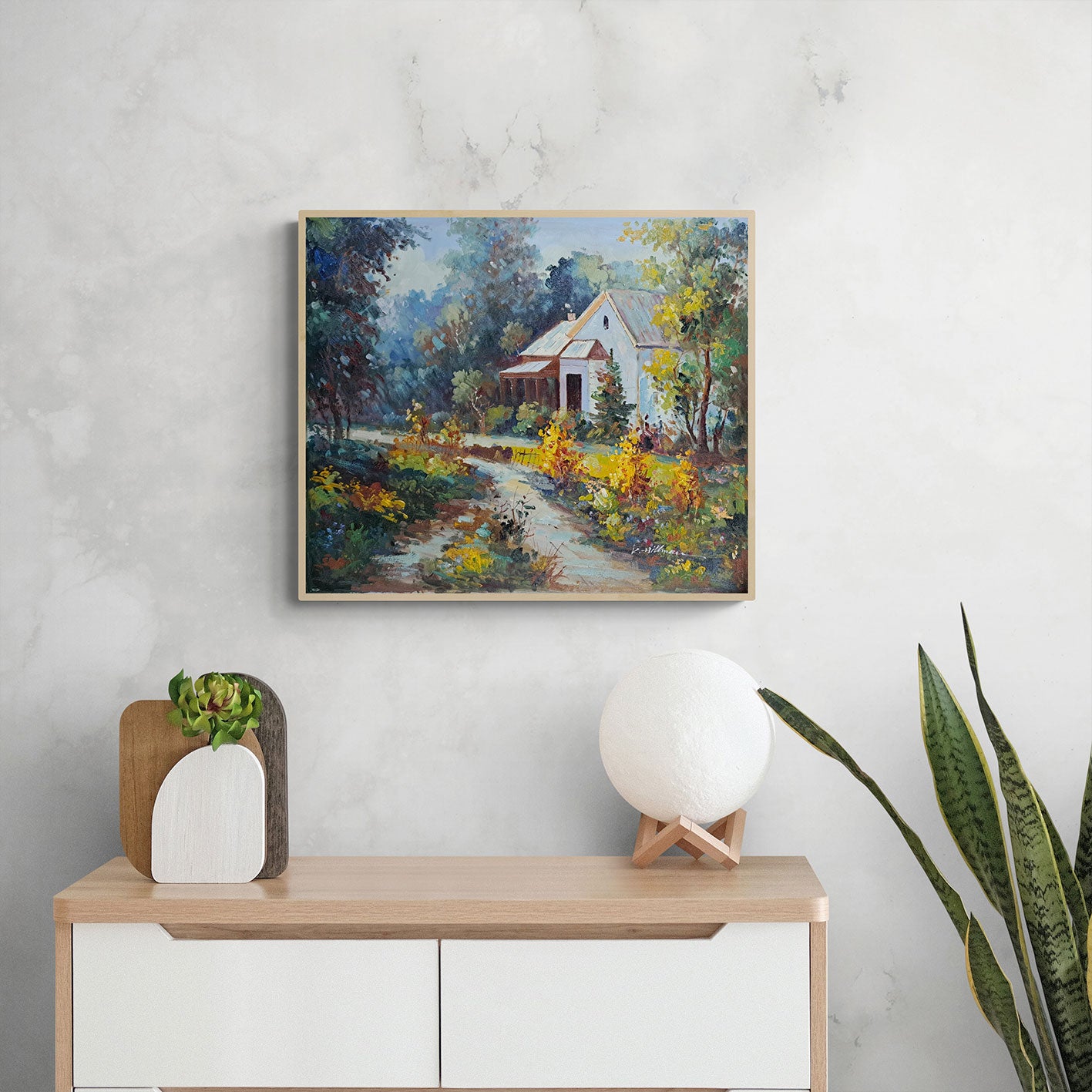 Cuadro Camino Casa 60x50 cm