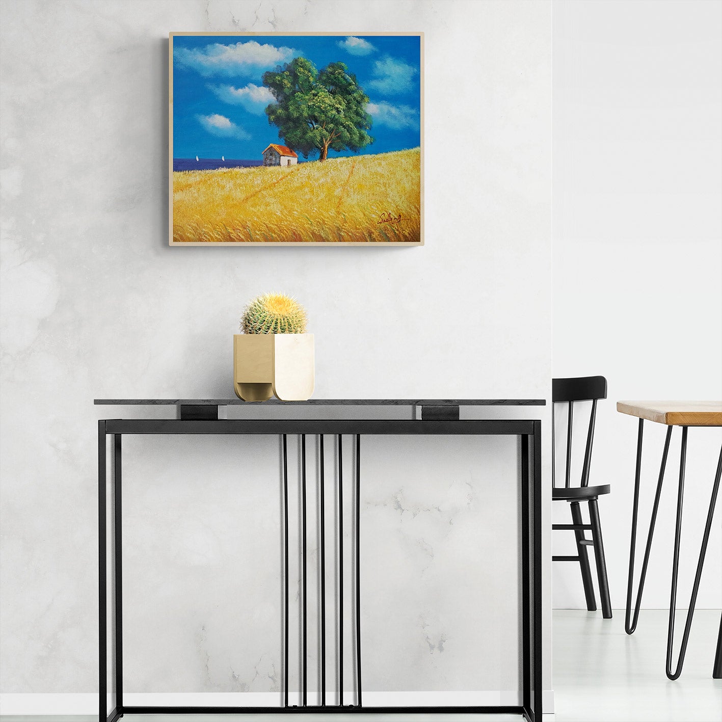 Cuadro Casa Arbol 60x50 cm
