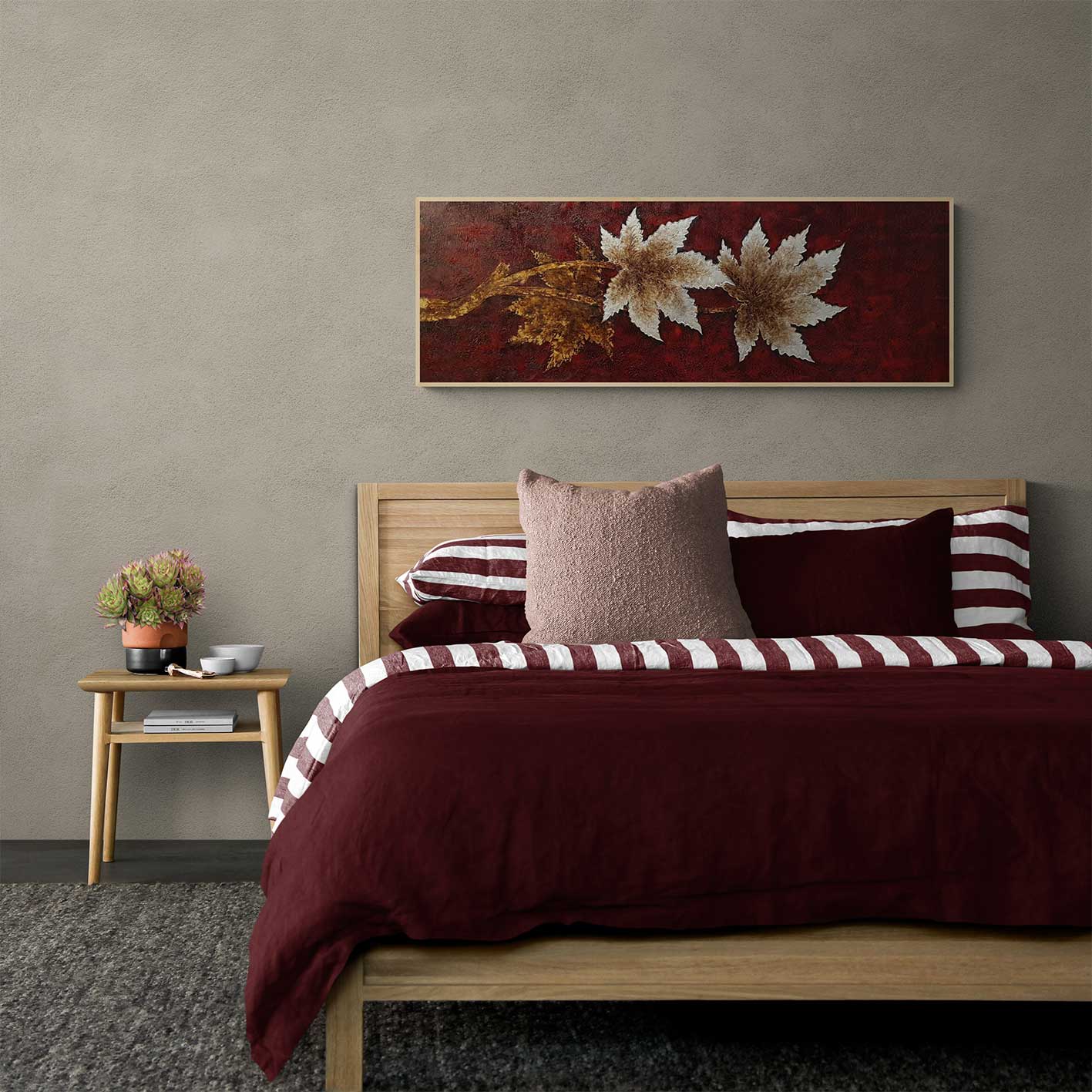 Cuadro Decorativo Palmera 120x40 cm