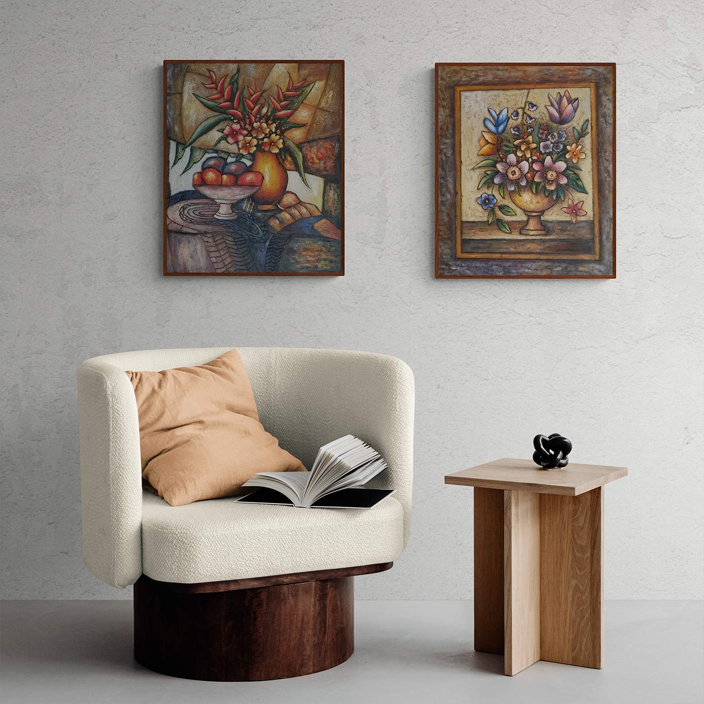Cuadro Diptico Bodegon Estrella  50x60 cm [2 piezas]