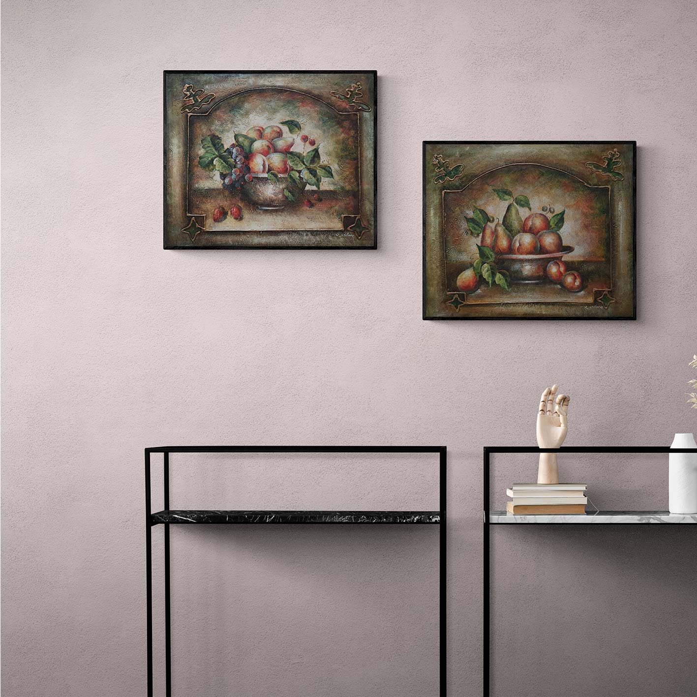 Cuadro Díptico Bodegón Fruta  60x50 cm [2 piezas]
