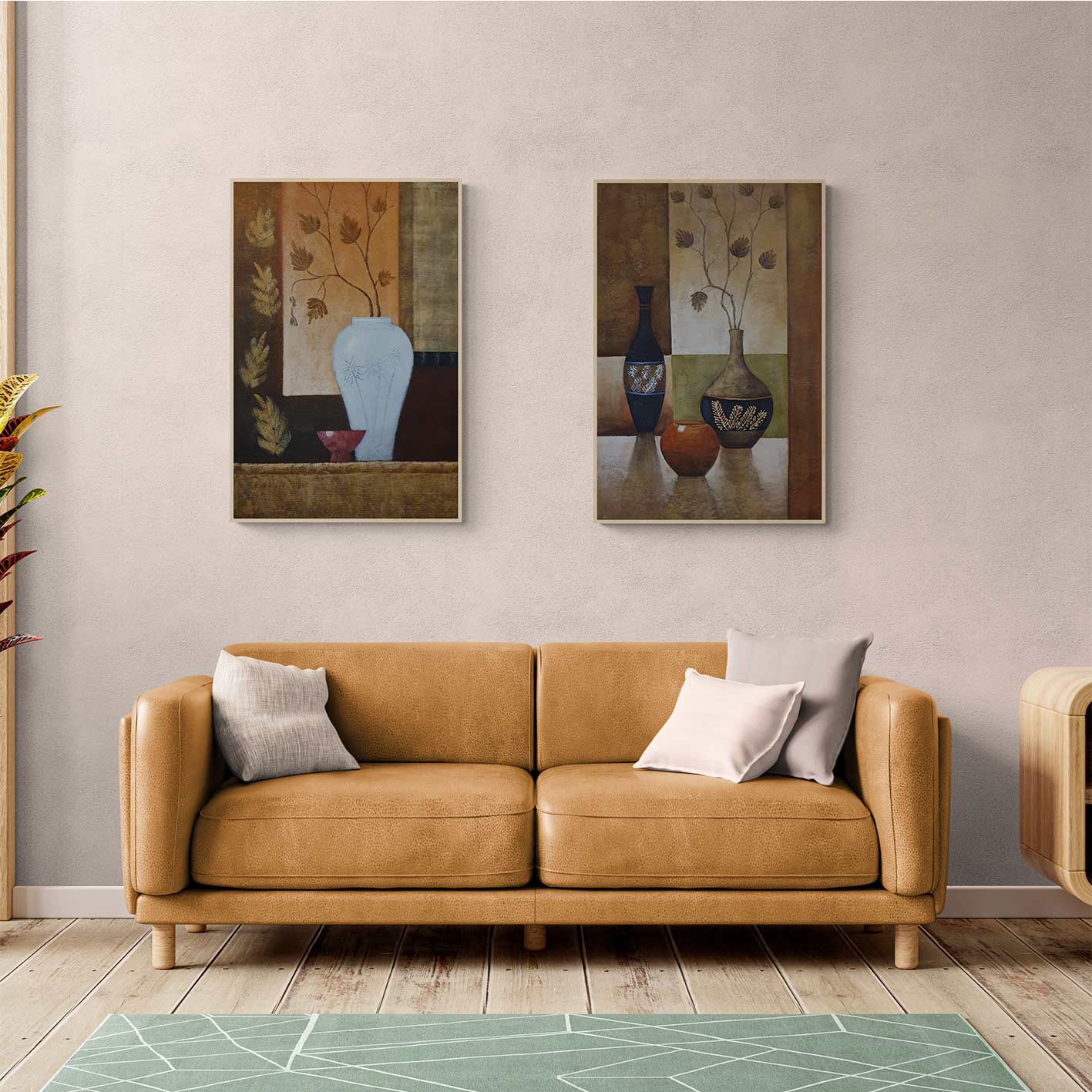 Cuadro Diptico Ceramicas  60x90 cm [2 piezas]