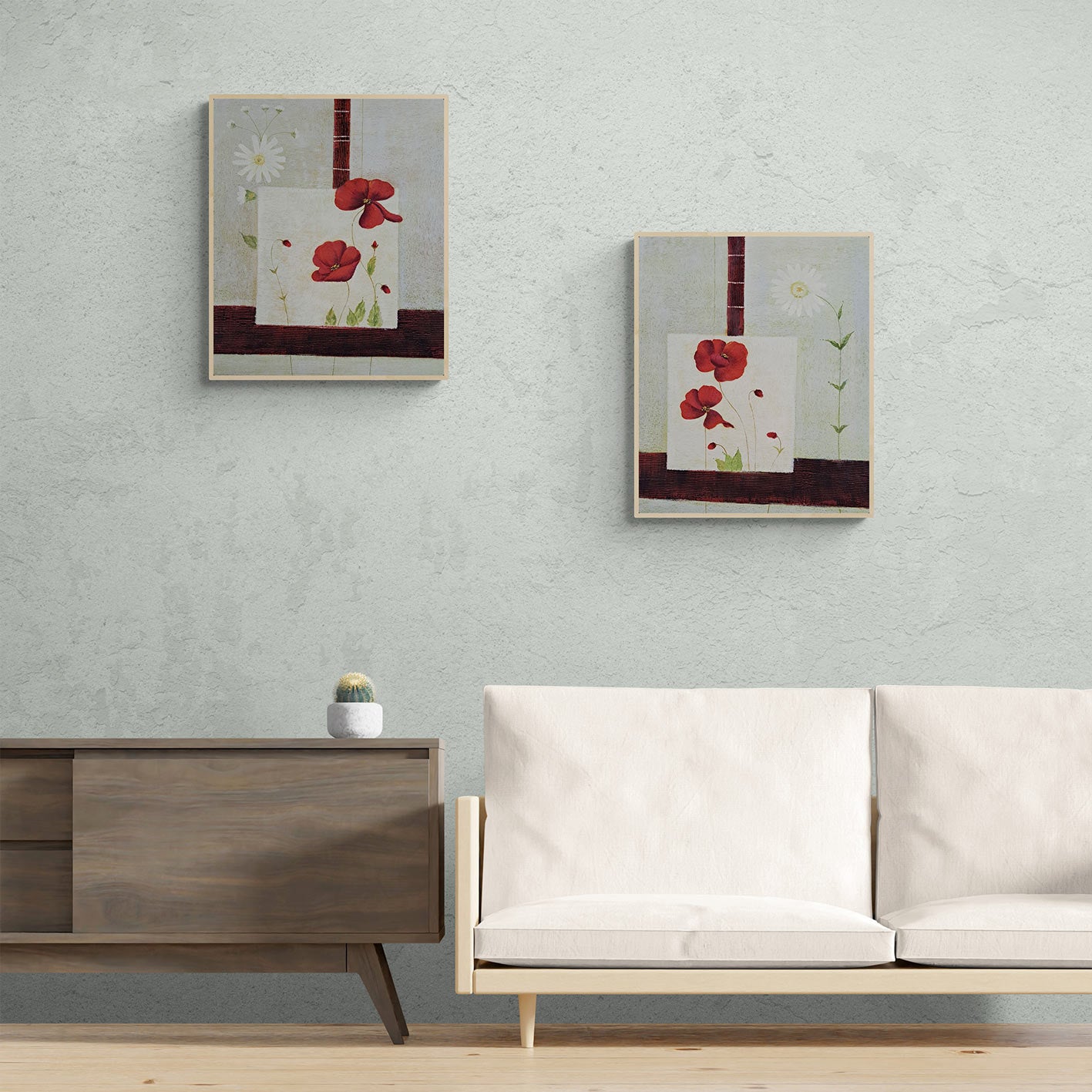 Cuadro Diptico Diseño  60x50 cm [2 piezas]