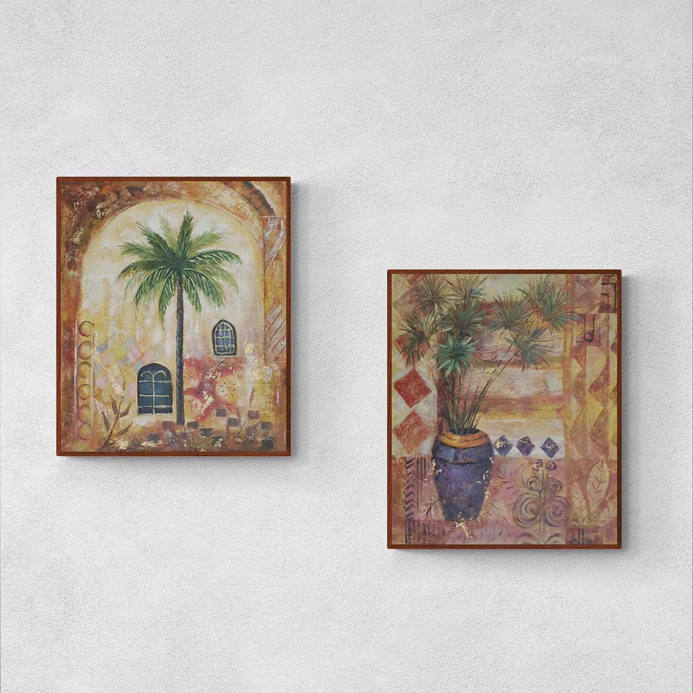 Cuadro Díptico Floral Decor  50x60 cm [2 piezas]