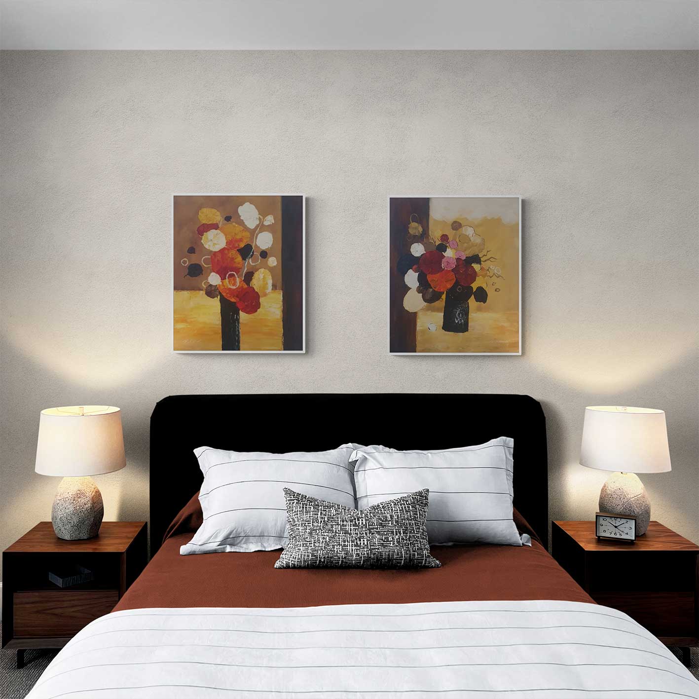 Cuadro Diptico Flores Decor 50x60 cm [2 piezas]