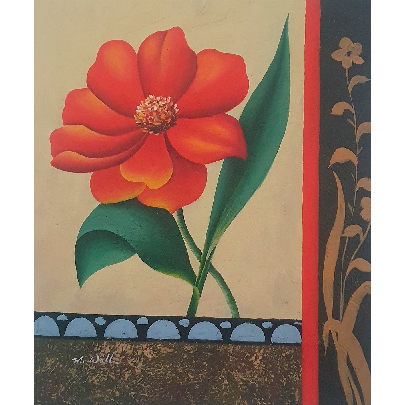 Cuadro Diptico Florido  50x60 cm [2 piezas]