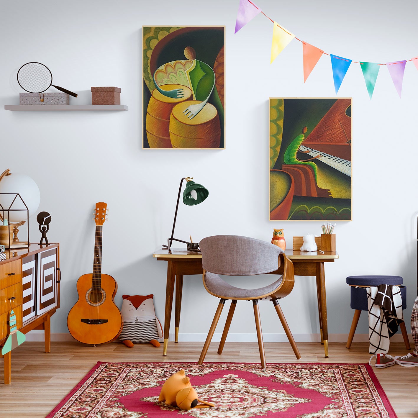 Cuadro Diptico Musical  60x90 cm [2 piezas]