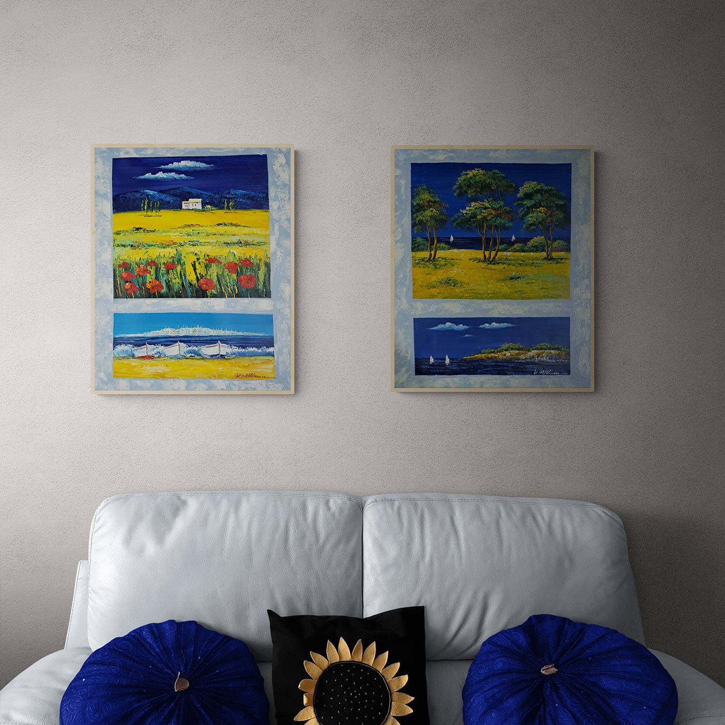 Cuadro Diptico Paisaje  50X60 cm [2 piezas]