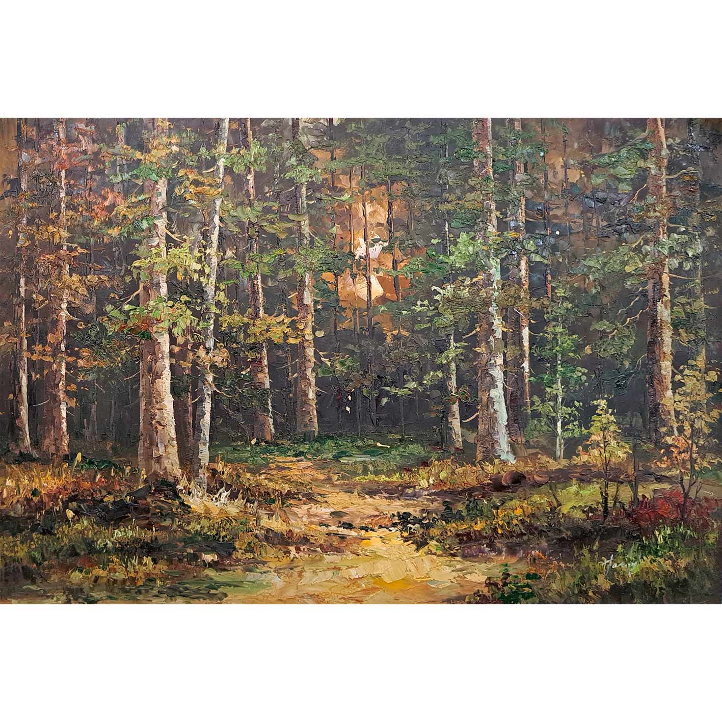 Cuadro El bosque  90x60 cm