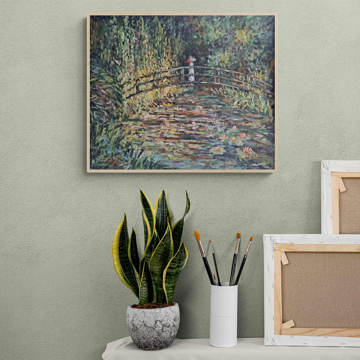 Cuadro Estanque Ninfea Monet 60x50 cm