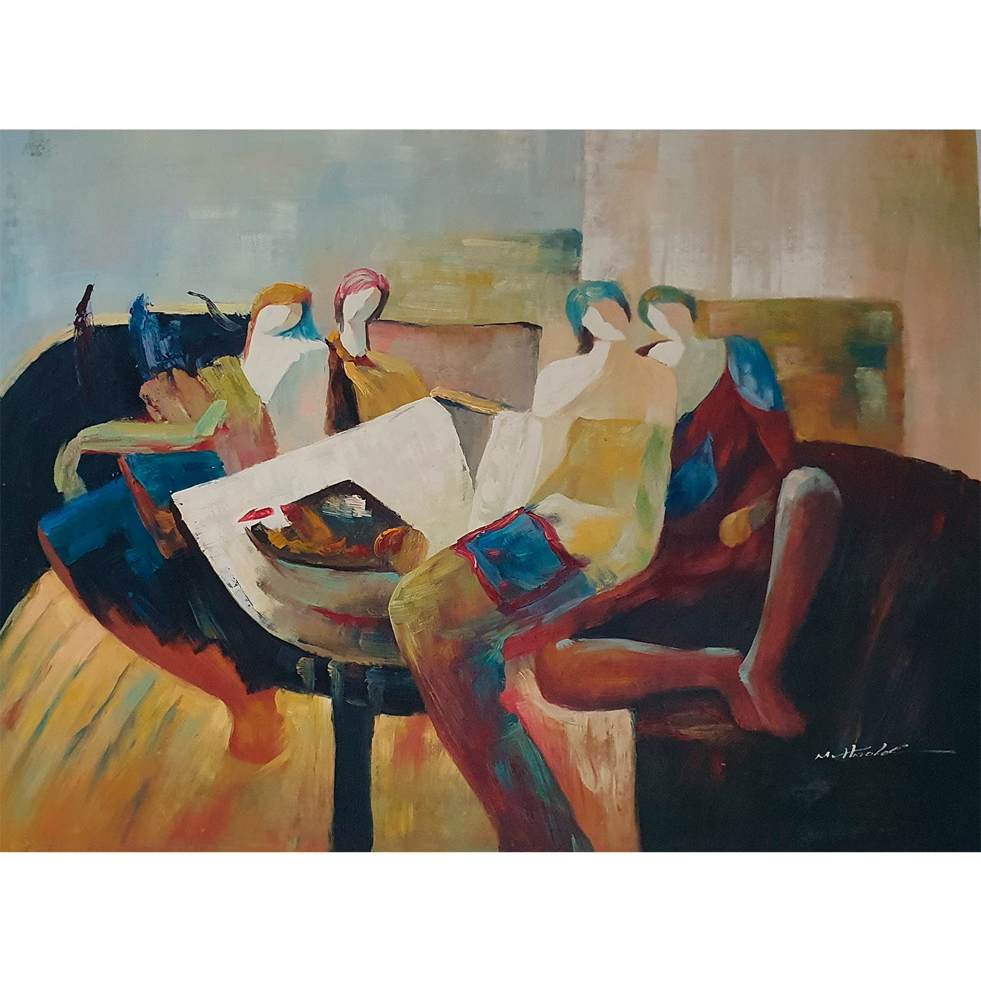 Cuadro Gente 120x90 cm