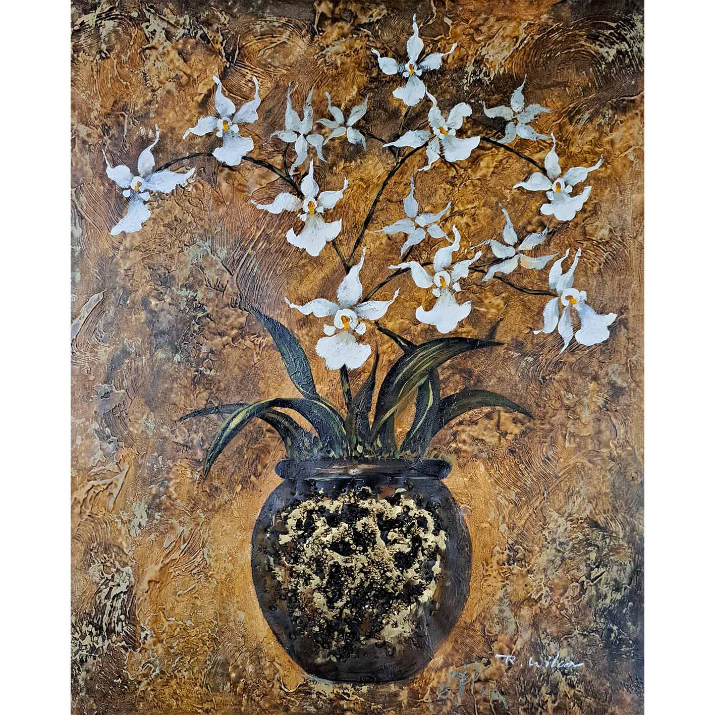 Cuadro Jarron Flor 50x60 cm