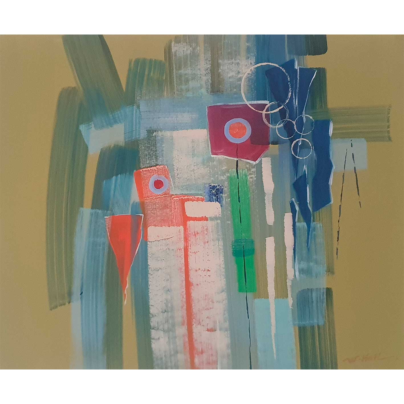 Cuadro Abstracto Cámara 60x50cm