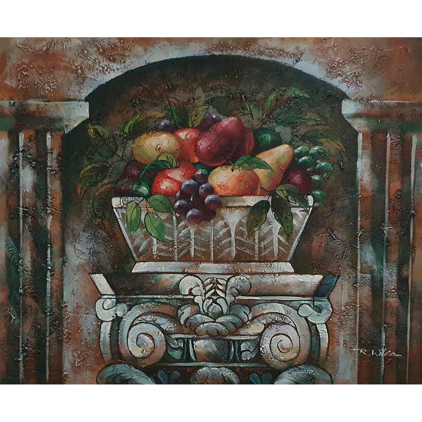 Cuadro Bodegon Fruta  60x50 cm