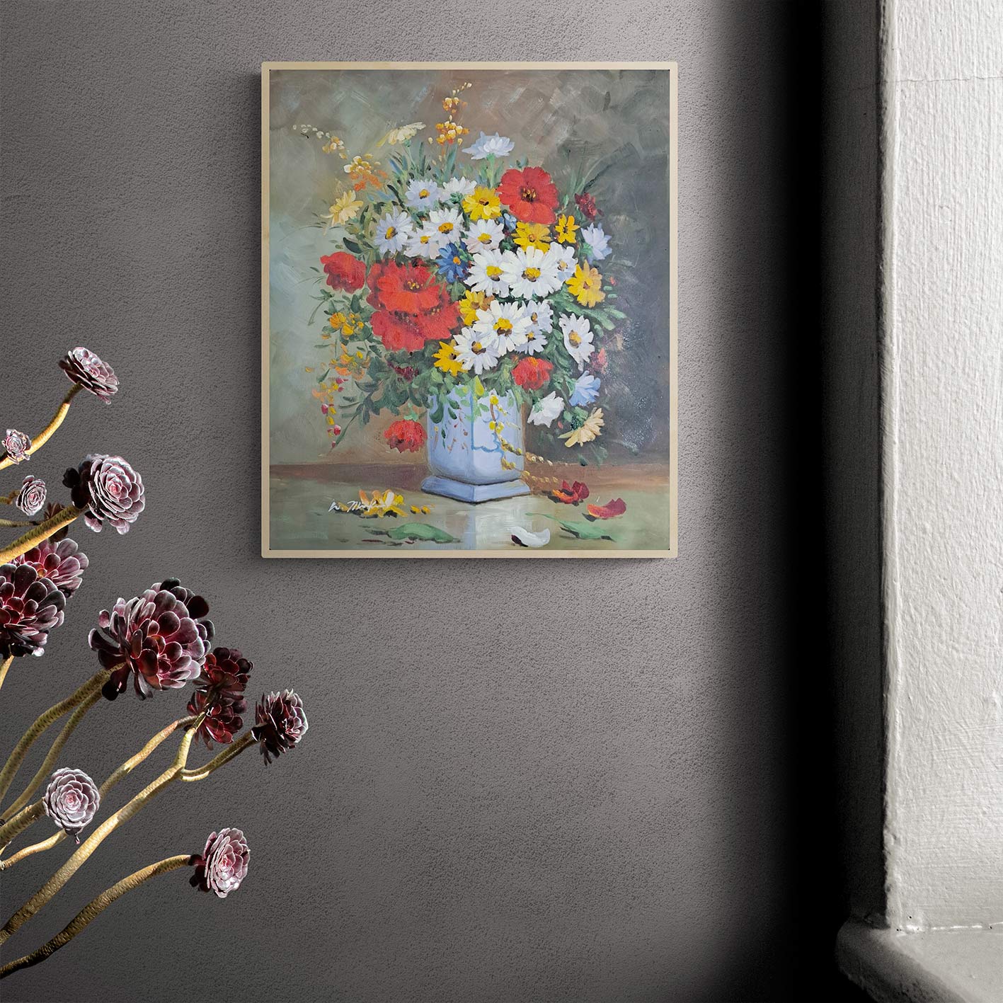 Cuadro Jarron Nuevas 50x60 cm