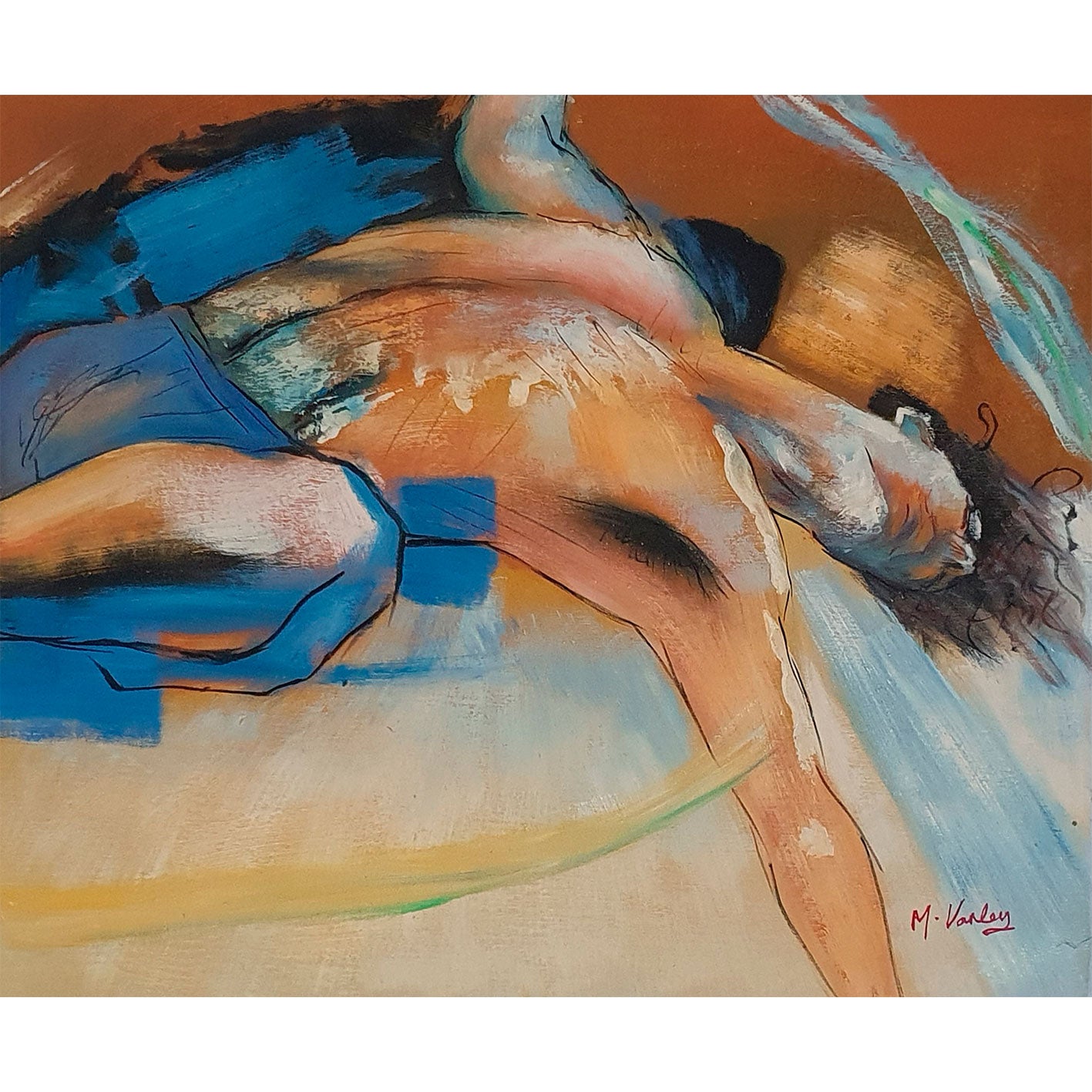 Cuadro Modernismo Figuras 60x50 cm